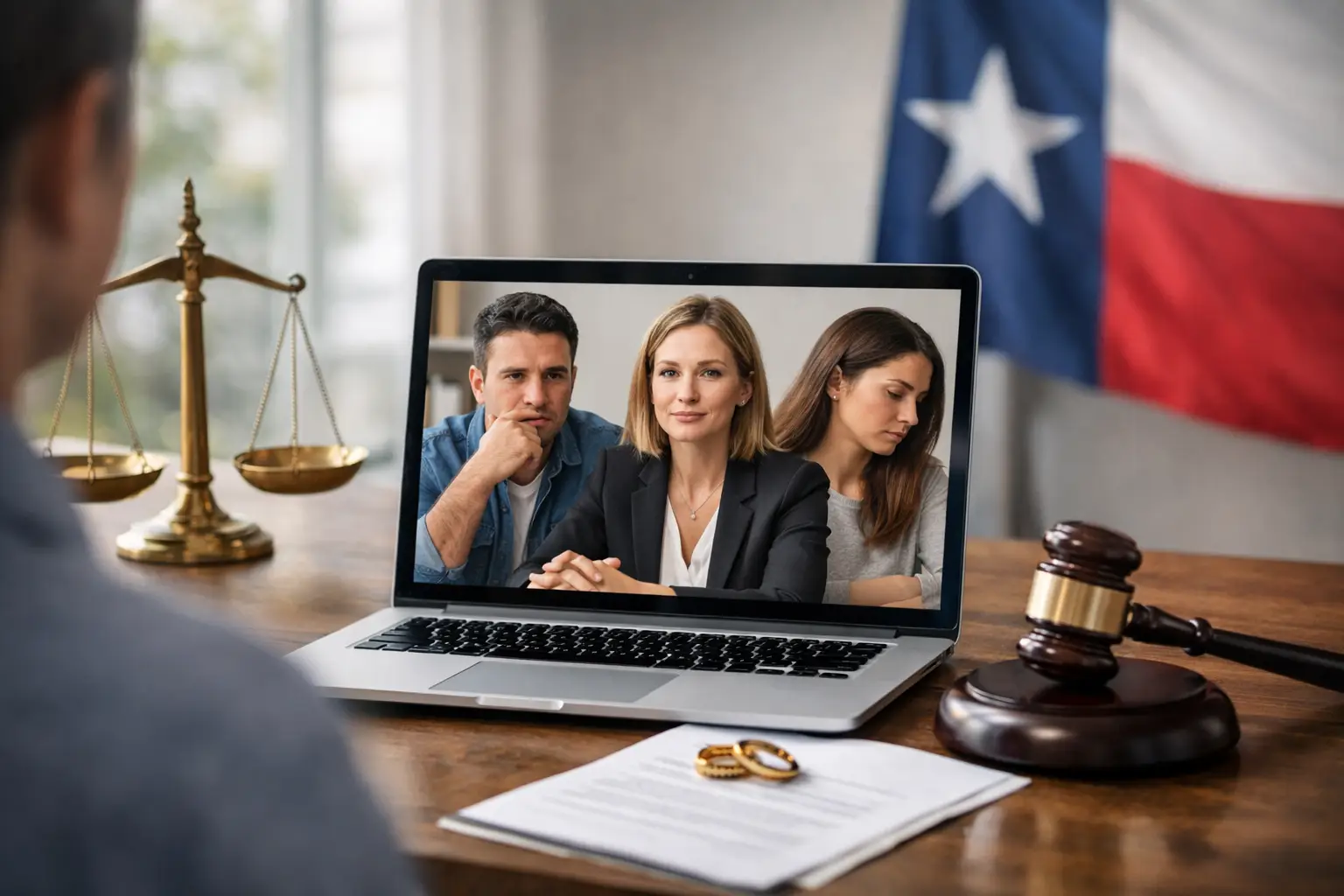 Consulta virtual para divorcio en Texas