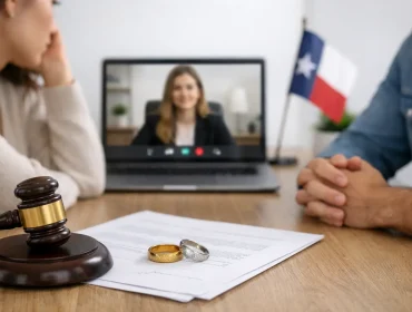 Trámites de divorcio con cita en línea Texas