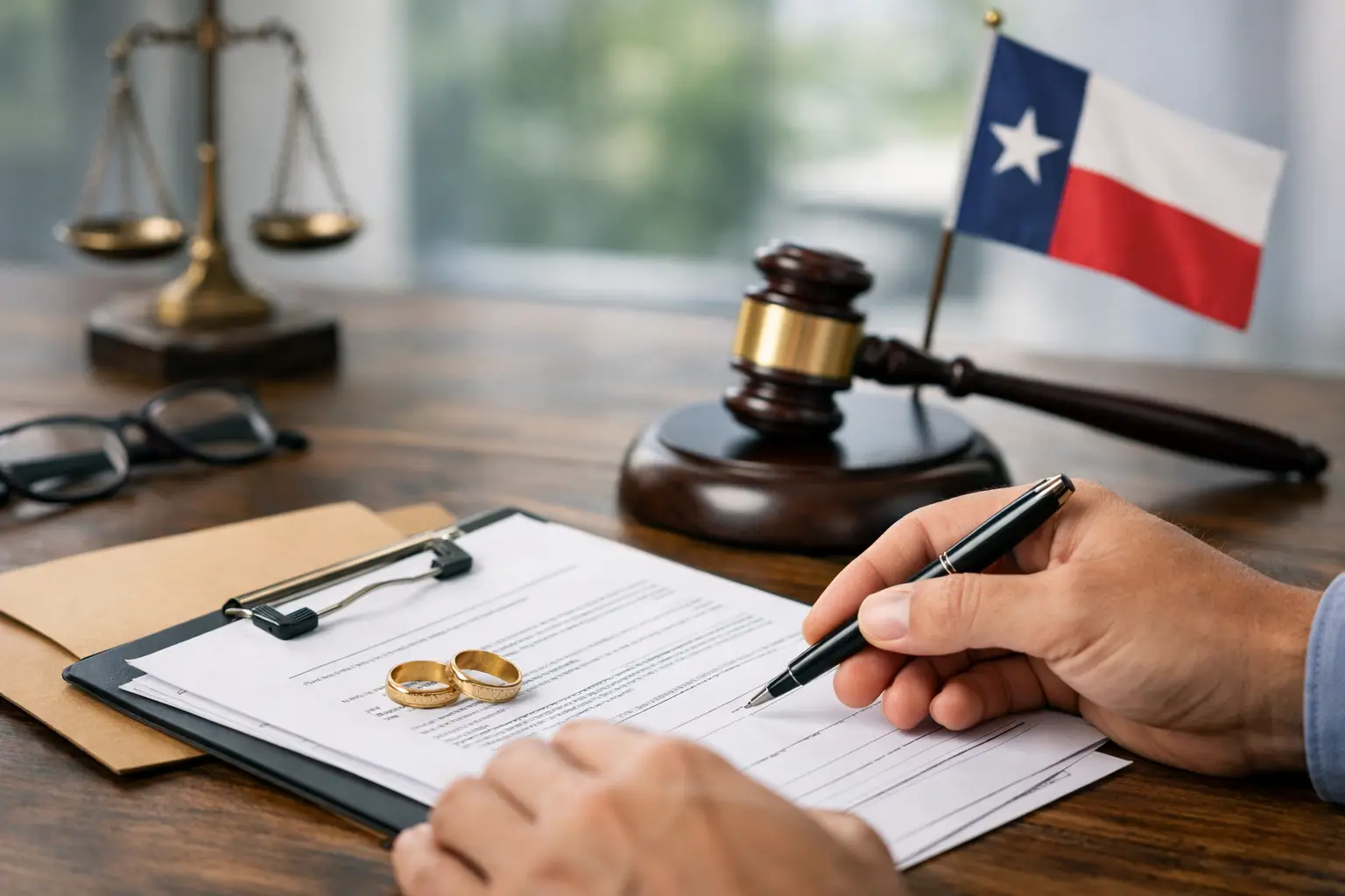 Cómo corregir formularios de divorcio en Texas