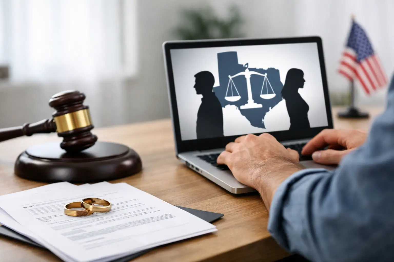 Cómo presentar divorcio por internet en Texas 1 Cómo presentar divorcio por internet en Texas