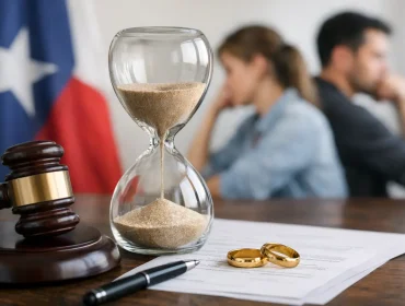 Espera obligatoria de divorcio en Texas: 60 días
