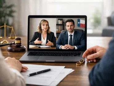 ¿Se puede divorciar virtualmente en Texas?