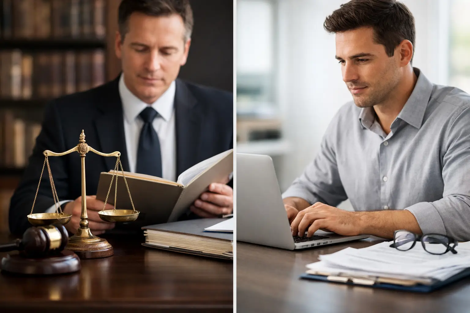Abogado versus preparador legal: qué elegir