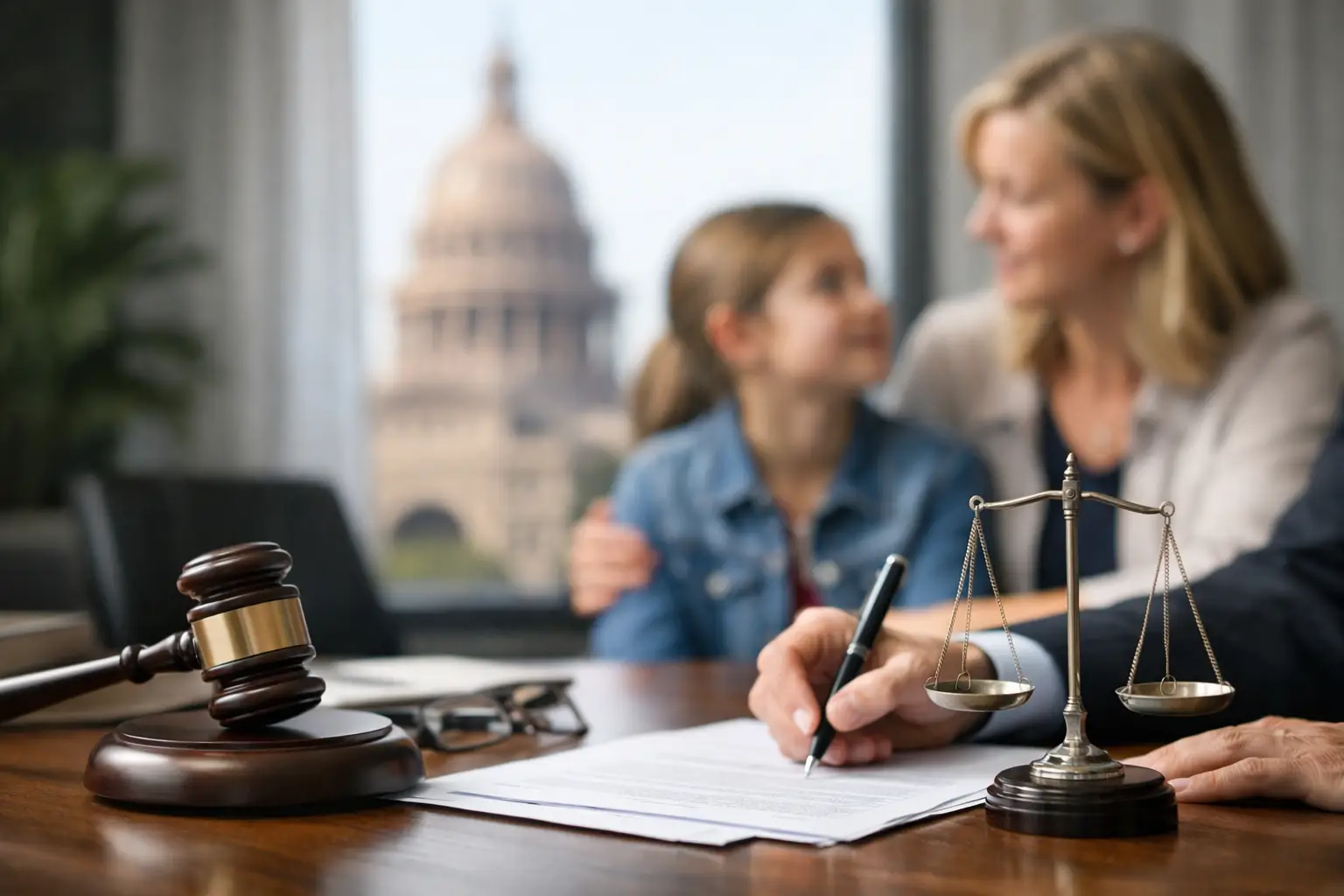 Cómo actualizar una orden de custodia en Texas