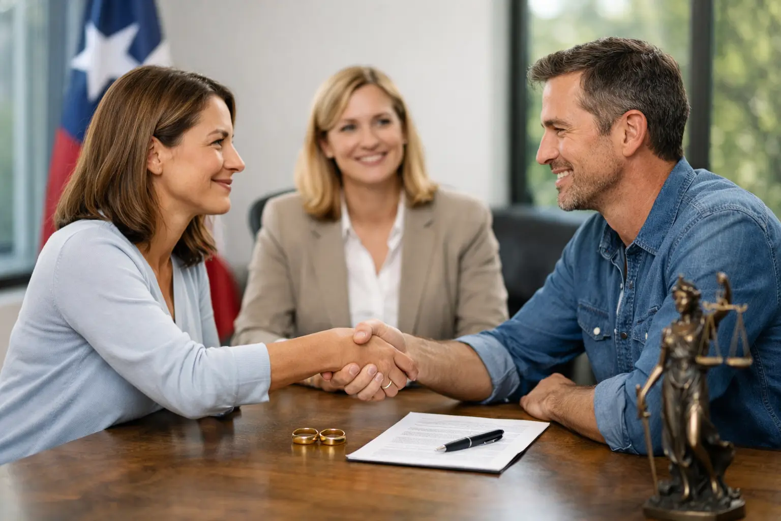 Cómo lograr un divorcio amistoso en Texas