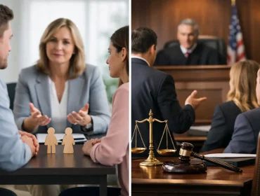 Mediación versus litigio en un divorcio en Texas